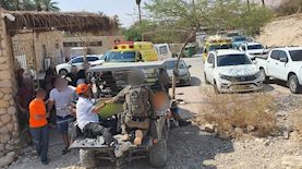 חילוץ הנפגעים בעין גדי, צילום: דוברות מדא